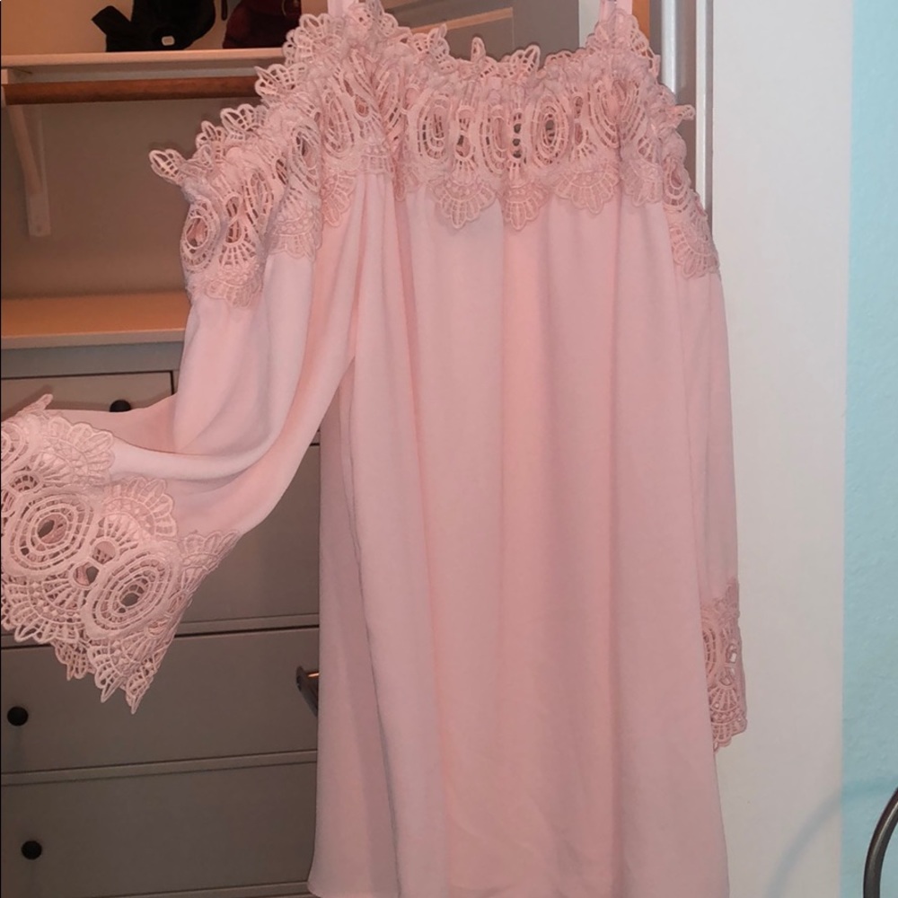 Pink Off the shoulder top